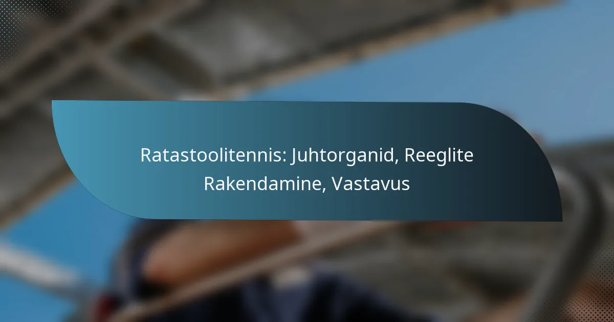 Ratastoolitennis: Juhtorganid, Reeglite Rakendamine, Vastavus