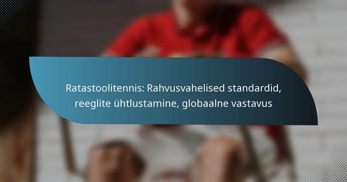 Ratastoolitennis: Rahvusvahelised standardid, reeglite ühtlustamine, globaalne vastavus